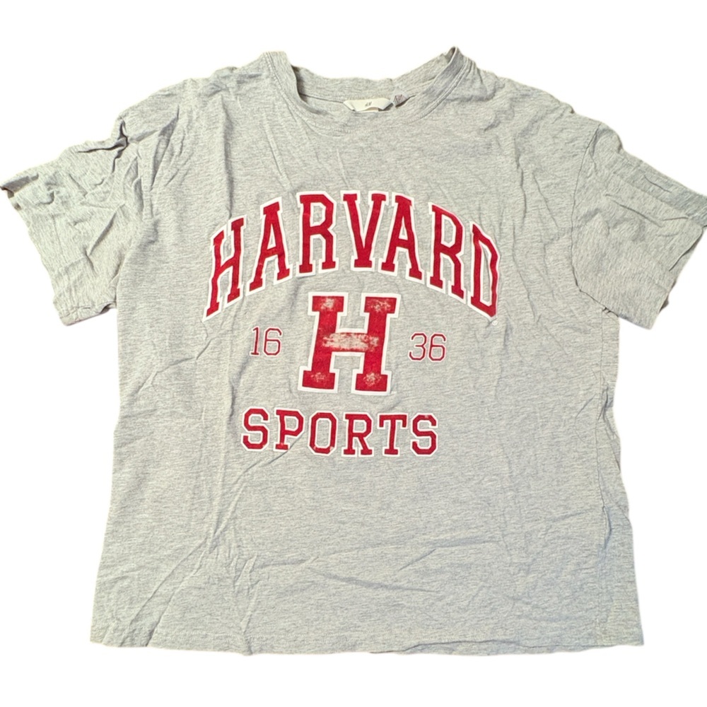 Harvard Gray Sports T-Shirt Size Medium